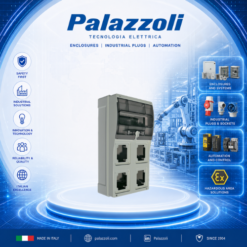 579824 TOPTER DISTRIBUTION BOARD WITH TRANSPARENT WINDOW FOR 4 SOCKETS IP66 PALAZZOLI VIETNAM