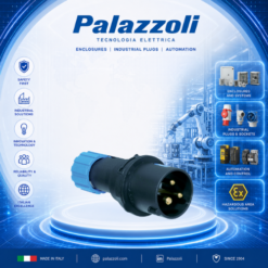 705126 MULTIMAX STRAIGHT PLUG IN BLACK COLOUR PALAZZOLI VIETNAM