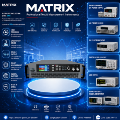 MPB-5000S-100-170 Nguồn điện DC lập trình hai chiều MATRIX VIETNAM
