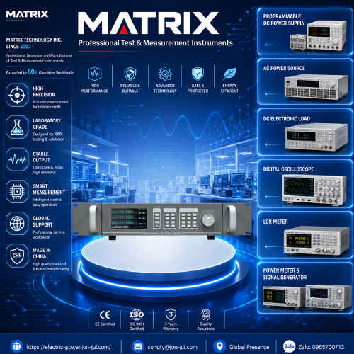 MPP-1000P-60-30 Series Wide Range Programmable DC Power Supply MATRIX VIETNAM