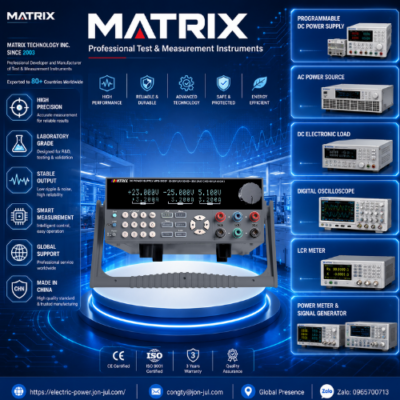 MPS-3033F Bộ nguồn điện áp âm 3 kênh MATRIX VIETNAM