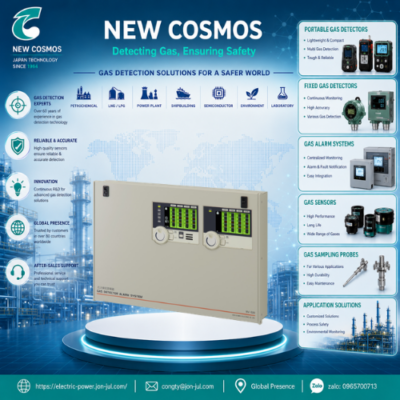 NV-520 Multi Point Gas Alarm System for LPG New Cosmos Vietnam
